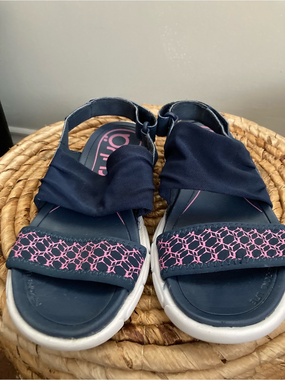 Ryka Navy and Pink Women's Sport Sandals